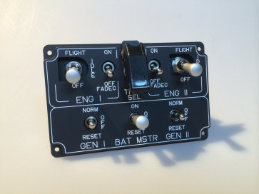 EC135 Main Switch Panel - Frontansicht