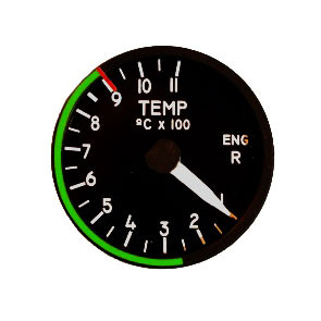 49mm / 2" Right Engine Temperatur Indicator