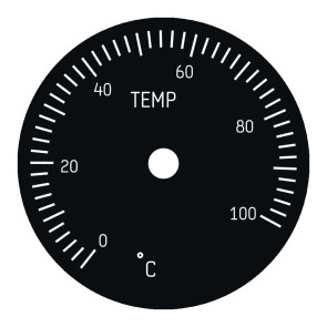 Zifferblatt für 49mm Cabin Temperature Instrument
