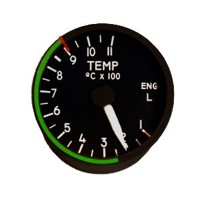 49mm / 2" Left Engine Temperatur Indicator