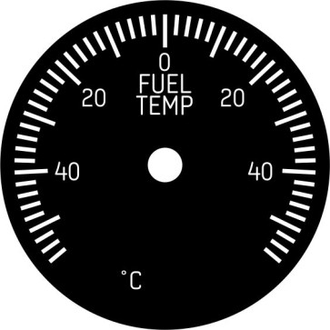 Face Plate for 49mm Fuel Temperature Instrument