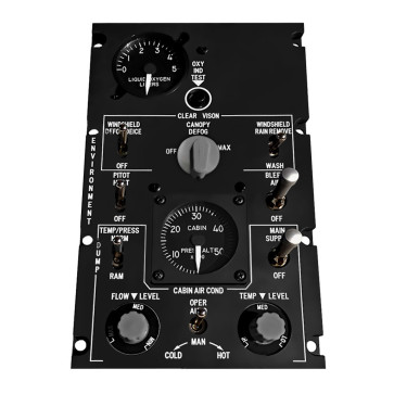 Environment Control Panel for A-10C Cockpit  - incl. Hardware